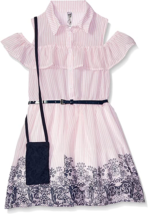 Beautees Girls' Big Shirtwaist Dress