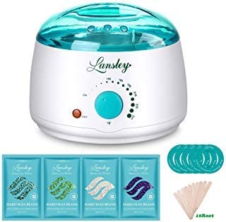 Lansley Wax Warmer Hair Removal Home Waxing Kit Electric Pot Heater for Rapid Waxing of All Body