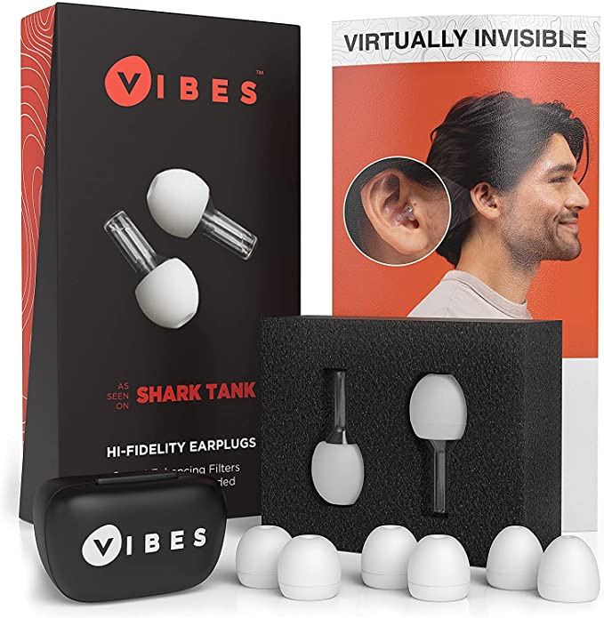 Vibes High-Fidelity Earplugs - Invisible Ear Plugs for Concerts