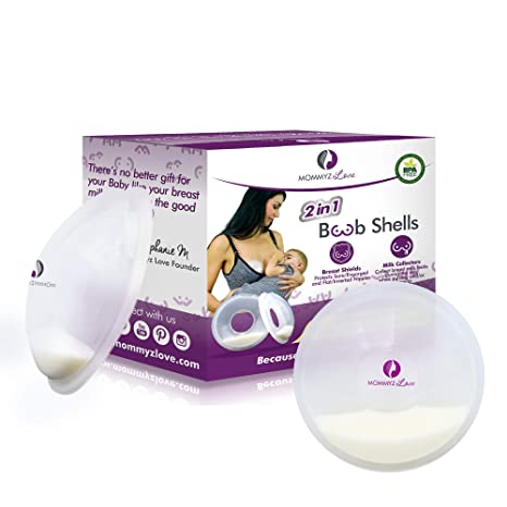 Breast Shell & Milk Catcher for Breastfeeding Relief (2 in 1) Protect Cracked