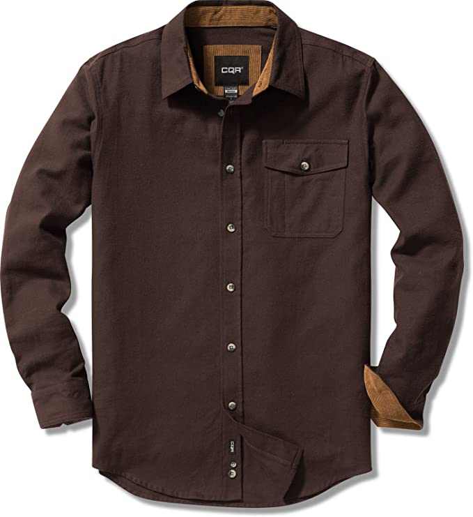 CQR Men's All Cotton Flannel Shirt