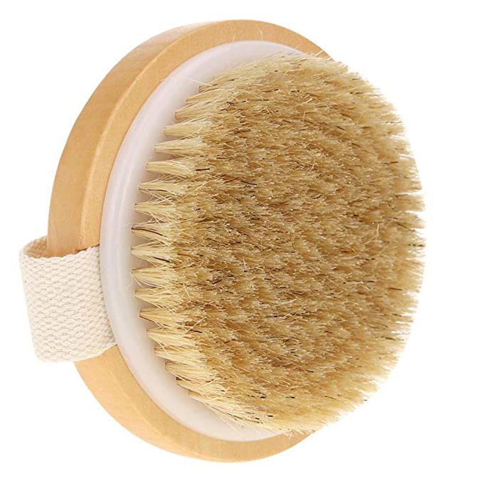 Dry Brushing Body Brush - Improves Skin's Health and Beauty - Natural Bristle - Remove Dead Skin and Toxins