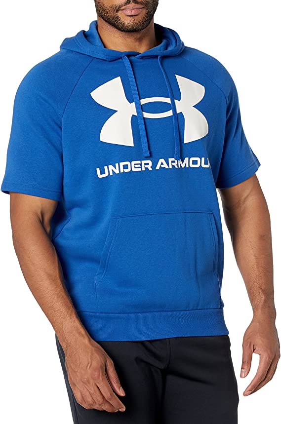 Under Armour Men's Rival Fleece Short-Sleeve Hoodie