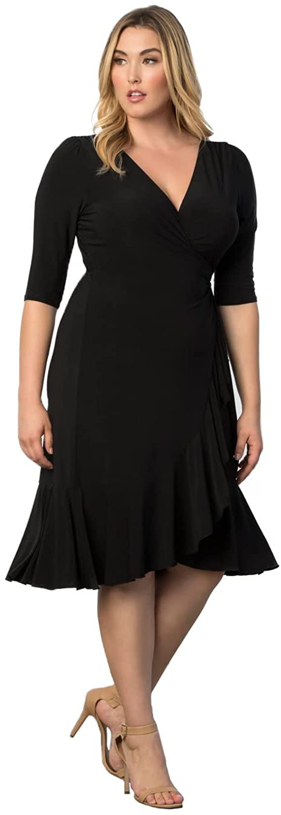 Kiyonna Women's Plus Size Whimsy Wrap Dress