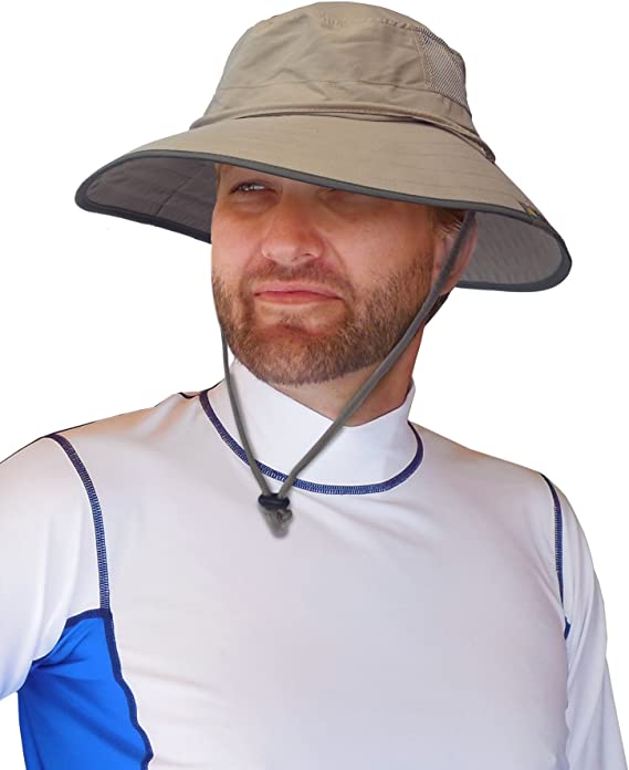 Sun Protection Zone Unisex Lightweight Adjustable Outdoor Booney Hat (100 SPF